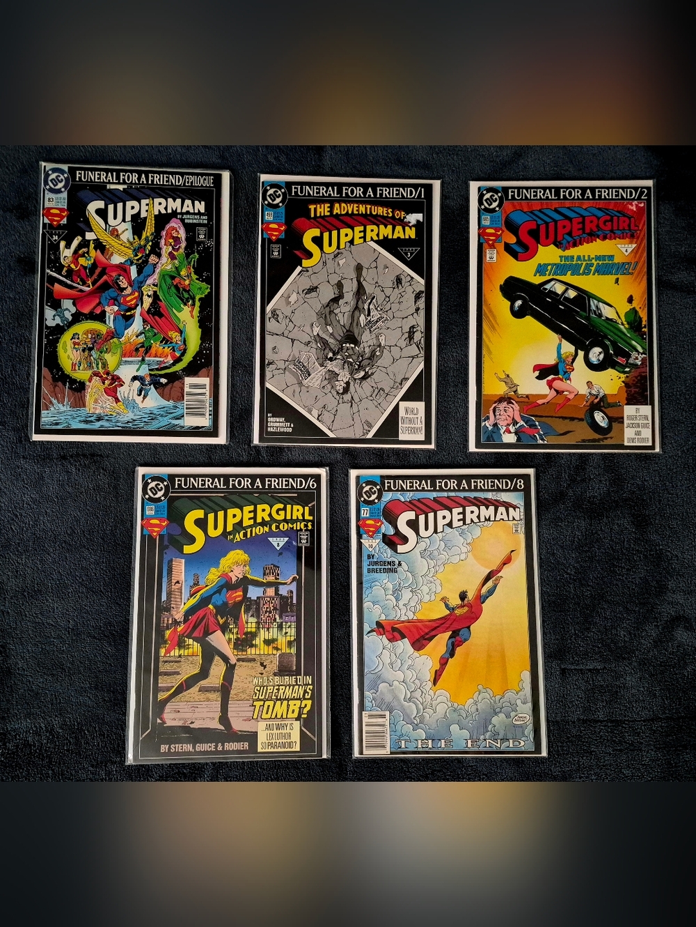 SUPERMAN (1993)Funeral for a Friend DC COMICS LOT of 5-Vol. 1 #34,498,685,686,10
